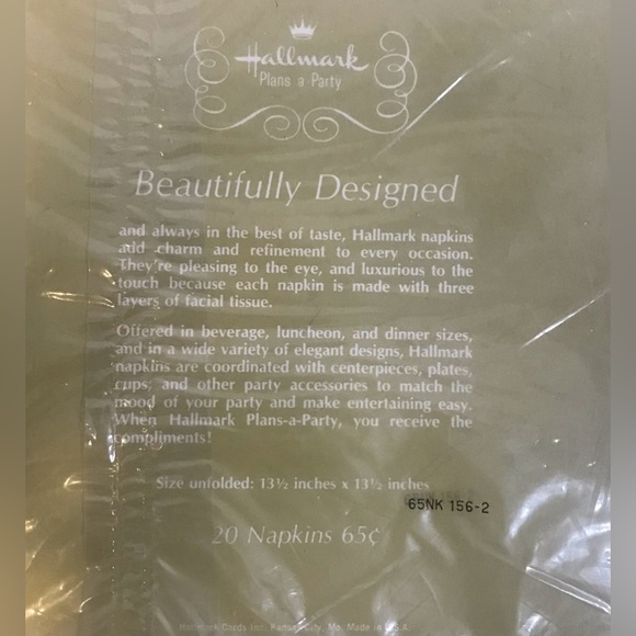 NWT Vintage Hallmark Napkins - Picture 2 of 8